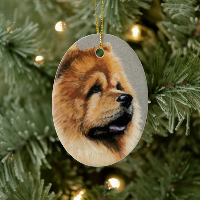 Chow Chow Dog Art Ornement (Arbre)