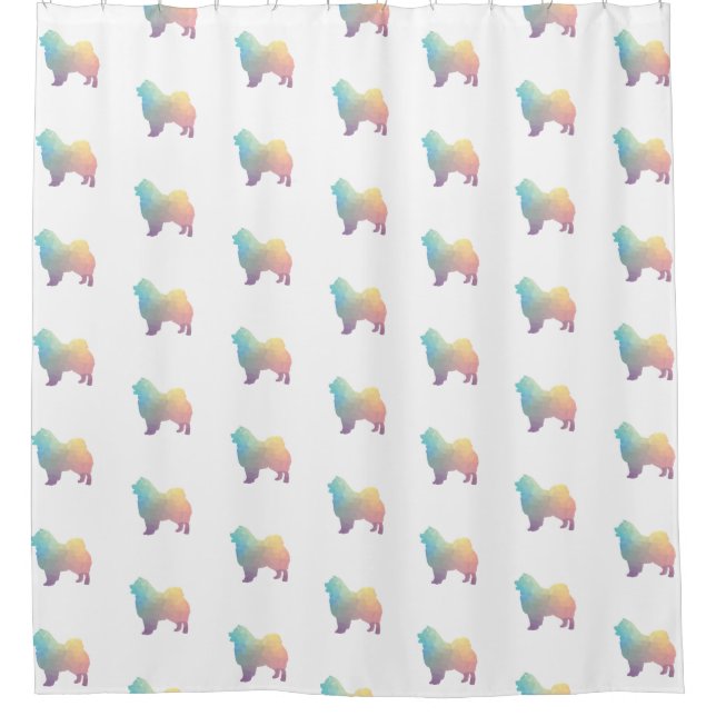 Chow Chow Dog Breed Geo Silhouette Pastel (Front)