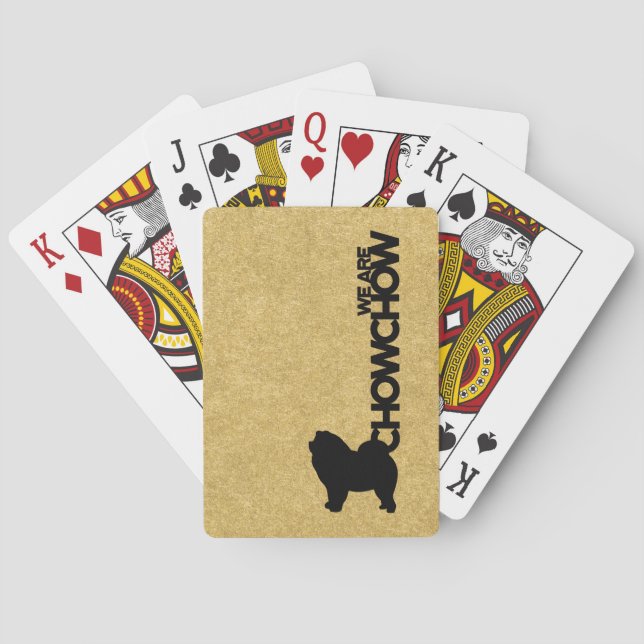 Chow Chow Dog Breed Playing Cards Theme (Back)