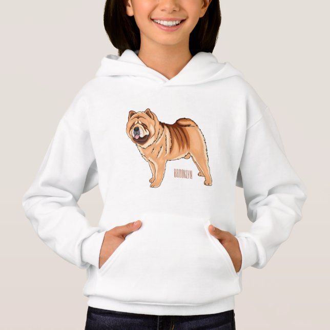 Chow Chow dog cartoon (Devant)