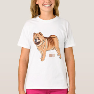 Chow Chow dog cartoon illustration T-Shirt