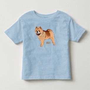 Chow Chow dog cartoon illustration Toddler T-shirt