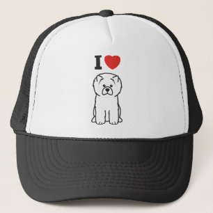 Chow Chow Dog Cartoon Trucker Hat