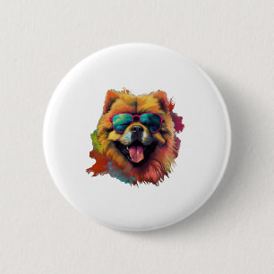 Chow Chow Dog Chinese Dog Breed for a Chow Chow   2 Inch Round Button