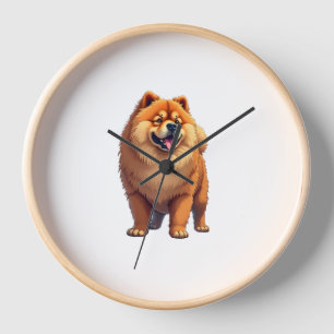 Chow Chow Dog Chinese Dog Breed for a Chow Chow   Clock