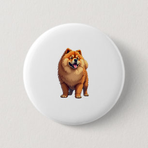 Chow Chow Dog Chinese Dog Breed for a Chow Chow Co 2 Inch Round Button