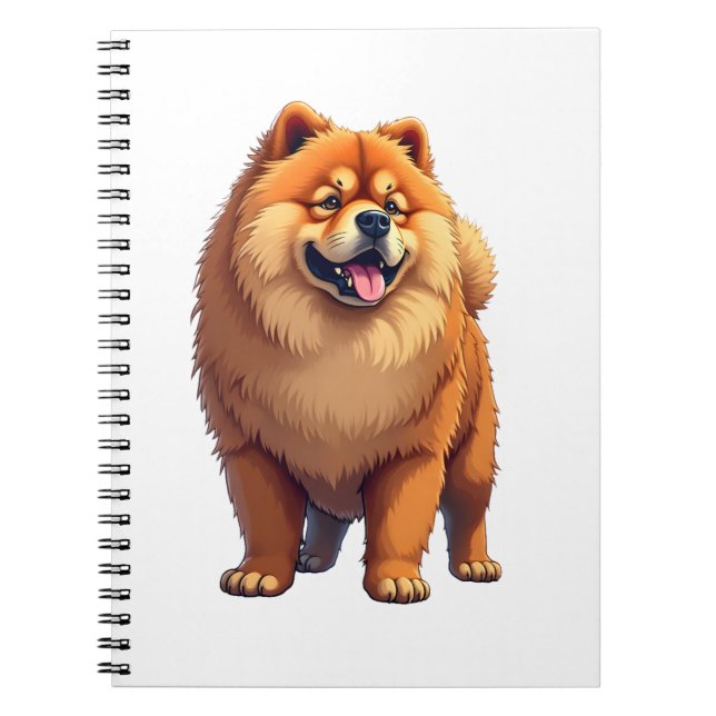 Chow Chow Dog Chinese Dog Breed for a Chow Chow Co Notebook (Front)