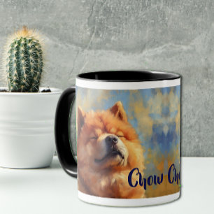 Chow Chow Dog Impressionistic Paint Mug