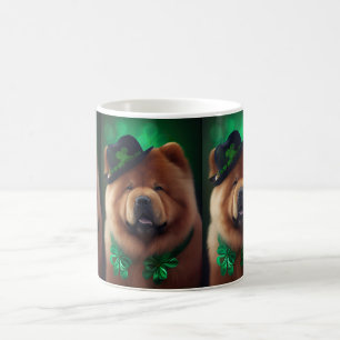 Chow Chow Dog in St. Patrick's Day Dress Coffee Mug