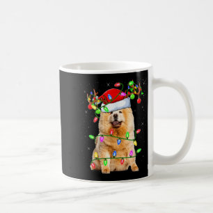 Chow Chow Dog Lover Xmas Lighting Santa Chow Chow Coffee Mug