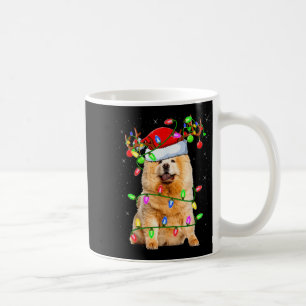 Chow Chow Dog Lover Xmas Lighting Santa Chow Chow Coffee Mug