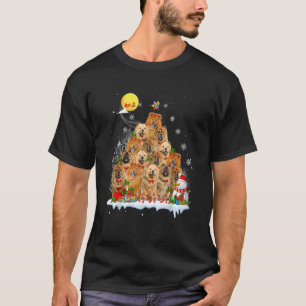 Chow Chow Dog  Matching Santa Chow Chow Christmas  T-Shirt
