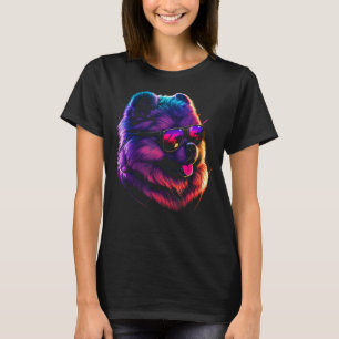 Chow Chow Dog owner Vaporwave Notorious DJ 1 T-Shirt