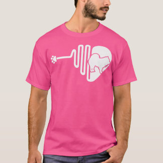 Chow chow Dog Paw Heartbeat Pet Owner Veterinarian T-Shirt
