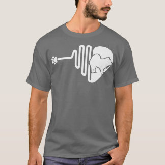 Chow chow Dog Paw Heartbeat Pet Owner Veterinarian T-Shirt