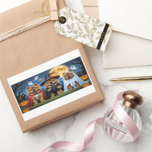 Chow Chow Dog Pumpkin Halloween Funny  Sticker