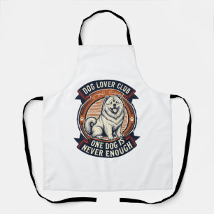 Chow Chow Dog Shirt One Dog Is Never Enough Retro  Apron