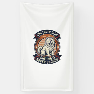 Chow Chow Dog Shirt One Dog Is Never Enough Retro Banner