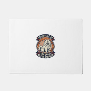 Chow Chow Dog Shirt One Dog Is Never Enough Retro  Doormat