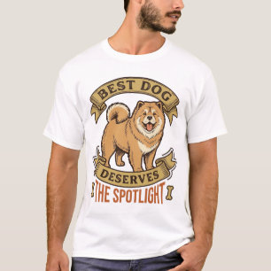 Chow Chow Dog Shirt Vintage Engraving Funny Pet De