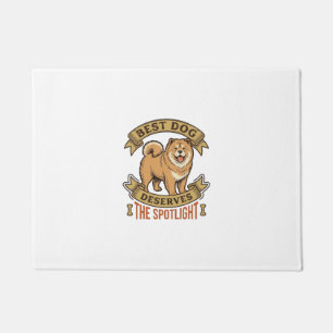 Chow Chow Dog Shirt Vintage Engraving Funny Pet De Doormat