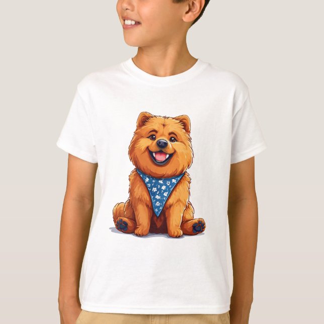 Chow Chow Dog T-Shirt (Front)