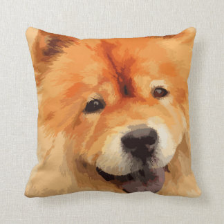 Chow Chow Dog Throw Pillow