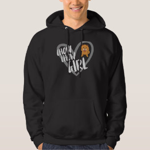 Chow Chow Girl Heart Funny Chow Chow Dog Lover Hoodie