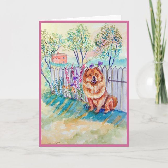 Chow Chow Greeting Cards (Front)