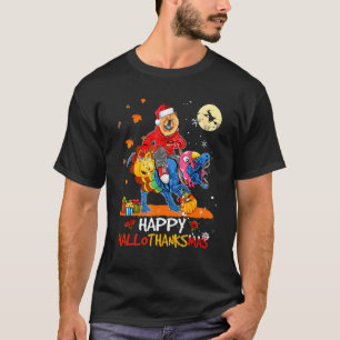Chow Chow Happy Hallothanksmas Halloween Thanksgiv T-Shirt
