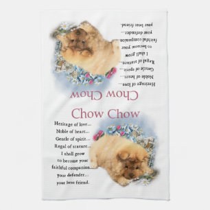 Chow Chow Heritage of Love Puppy Kitchen Towel