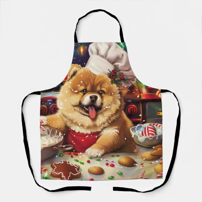 Chow Chow Holiday Baking: Festive Christmas Apron (Front)