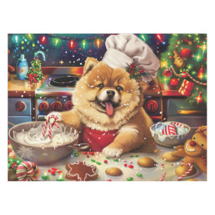 Chow Chow Holiday Baking: Festive Christmas Tablecloth