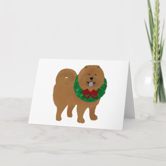 Chow Chow Holiday Card (Front)