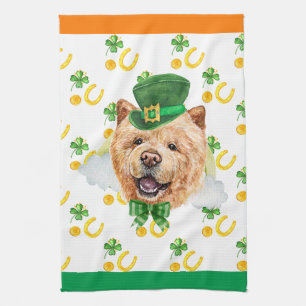 Chow Chow Holiday Home Decor St Patricks Day Kitchen Towel