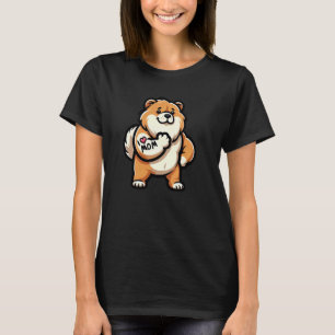 Chow Chow I Love Mom Dog Funny Tattoo T-Shirt