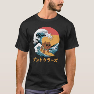 Chow Chow Japanese Kanagawa Wave Dog T-Shirt