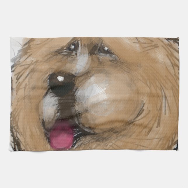 Chow Chow Kitchen Towel (Horizontal)