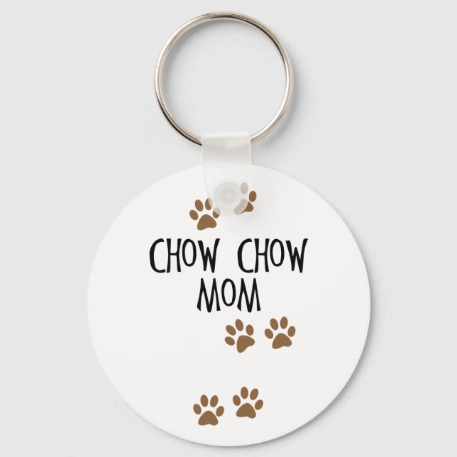 Chow Chow Mom Keychain (Front)