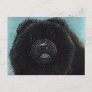 Chow Chow Original Dog Art Postcard