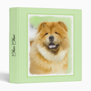 Chow Chow Painting - Cute Original Dog Art Binder