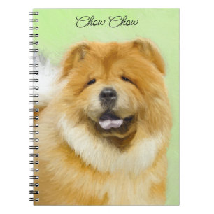 Chow Chow Painting - Cute Original Dog Art Notebook