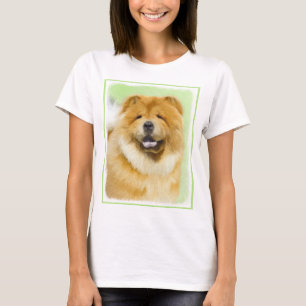 Chow Chow Painting - Cute Original Dog Art T-Shirt