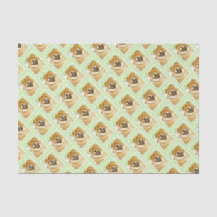 Chow Chow Painting - Cute Original Dog Art Tissue Paper