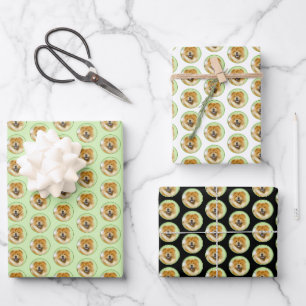 Chow Chow Painting - Cute Original Dog Art Wrapping Paper Sheet