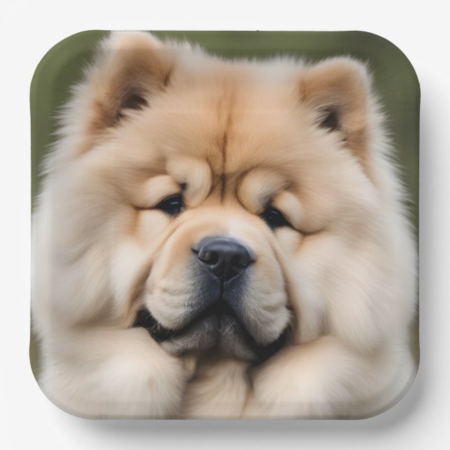 Chow Chow Paper Plate (Front)