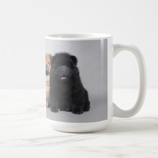 Chow chow puppies coffee mug (Right)
