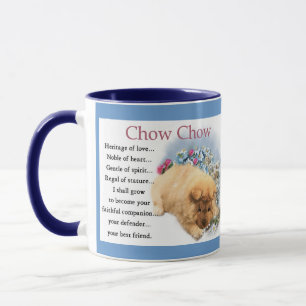 Chow Chow Puppy Art Gifts Mug