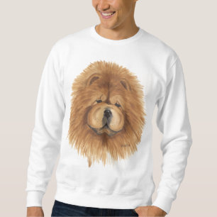chow chow red sweatshirt