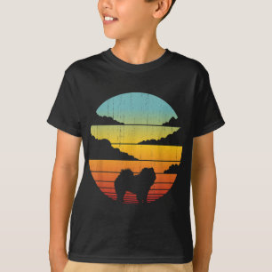 Chow Chow Retro Vintage 60s 70s Sunset Dog Lovers  T-Shirt